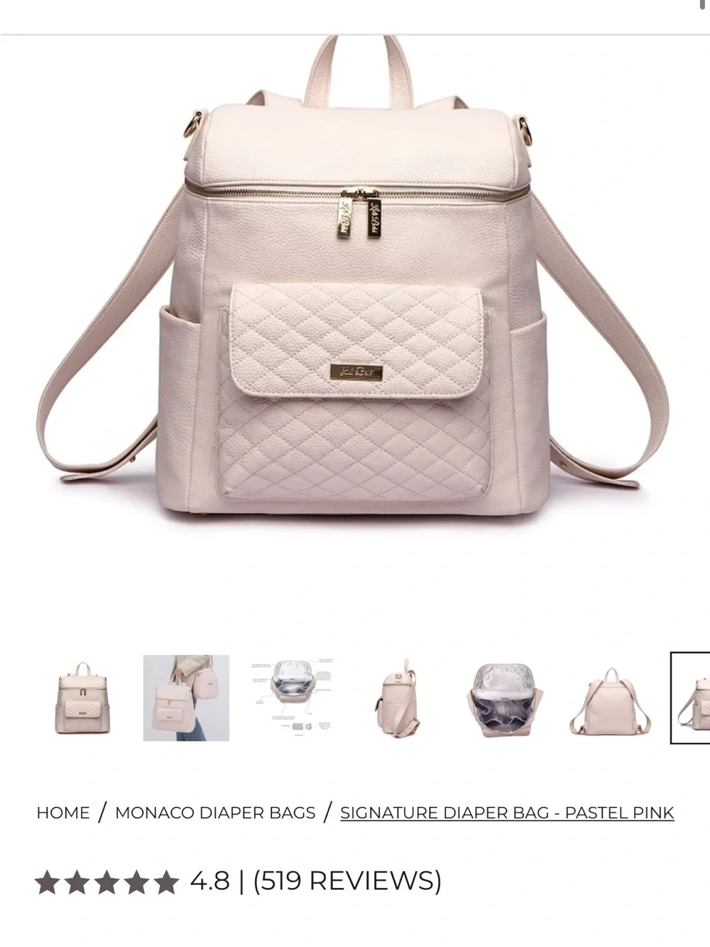 Luli Bebé signature backpack diaper bag